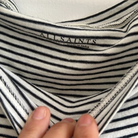 All Saints Rita Oversized Long Sleeve T-shirt - Picture 4 of 6